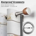 thumbnail image 2 of Outdoor Curtains for Patio Waterproof, White Wooden Plank Outdoor Privacy Panels Grommet, Country Vintage Farmhouse Wood Grain Blackout Outside Curtains for Porch/Cabana 54"x84", 1 Panel, 2 of 8
