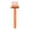 - [Orange] / Outil de Nettoyage de Brosse à Cheveux, variante sur Outil de Nettoyage pour Brosse à Cheveux - Peigne Nettoyant 2-en-1 Double Face avec Cure-Pointe à Poils, Prise Ergonomique pour Enlever les Débris Capillaires et l'Accumulation de Produits, Gris, JKODE