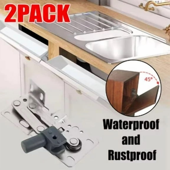1 Pairs Cabinet Drawer Soft Close Tip Out Tray Hinges Scissor Hinges 45 Degrees