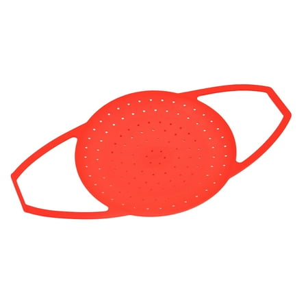 

NUOLUX Foldable Silicone Food Steamer Basket Vegetable Steamer for Healthy Cooking Fruits Veggies Seafood - S (Red)