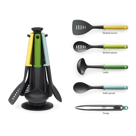 Joseph Joseph Duo 5-piece Utensil Set with Storage Stand