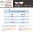 thumbnail image 2 of Seni Active Super Disposable Underwear Pull On with Tear Away Seams Medium, S-ME20-AS1, Moderate to Heavy, 20 Ct, 2 of 8