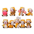 thumbnail image 1 of Juego de 9 Mini s de animales de mapache, Miniaturas de simulación de PVC Adornos para muñecas DIY Juguetes coleccionables para el hogar Sala de Baoblaze Juguetes de figuritas de mapache, 1 of 8