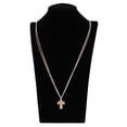 thumbnail image 2 of Collar Cruz de Cobre Joya de Moda Atractivos Religioso de Cumpleaños Oro, 2 of 9