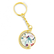 thumbnail image 1 of Bird ciervo flor naturaleza medio ambiente Anillo de oro de metal llavero llavero, 1 of 3