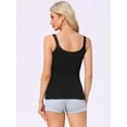 thumbnail image 3 of DARING DIVA Lace Camisole Tank Cotton Cami Pajamas Undershirt S Black, 3 of 6