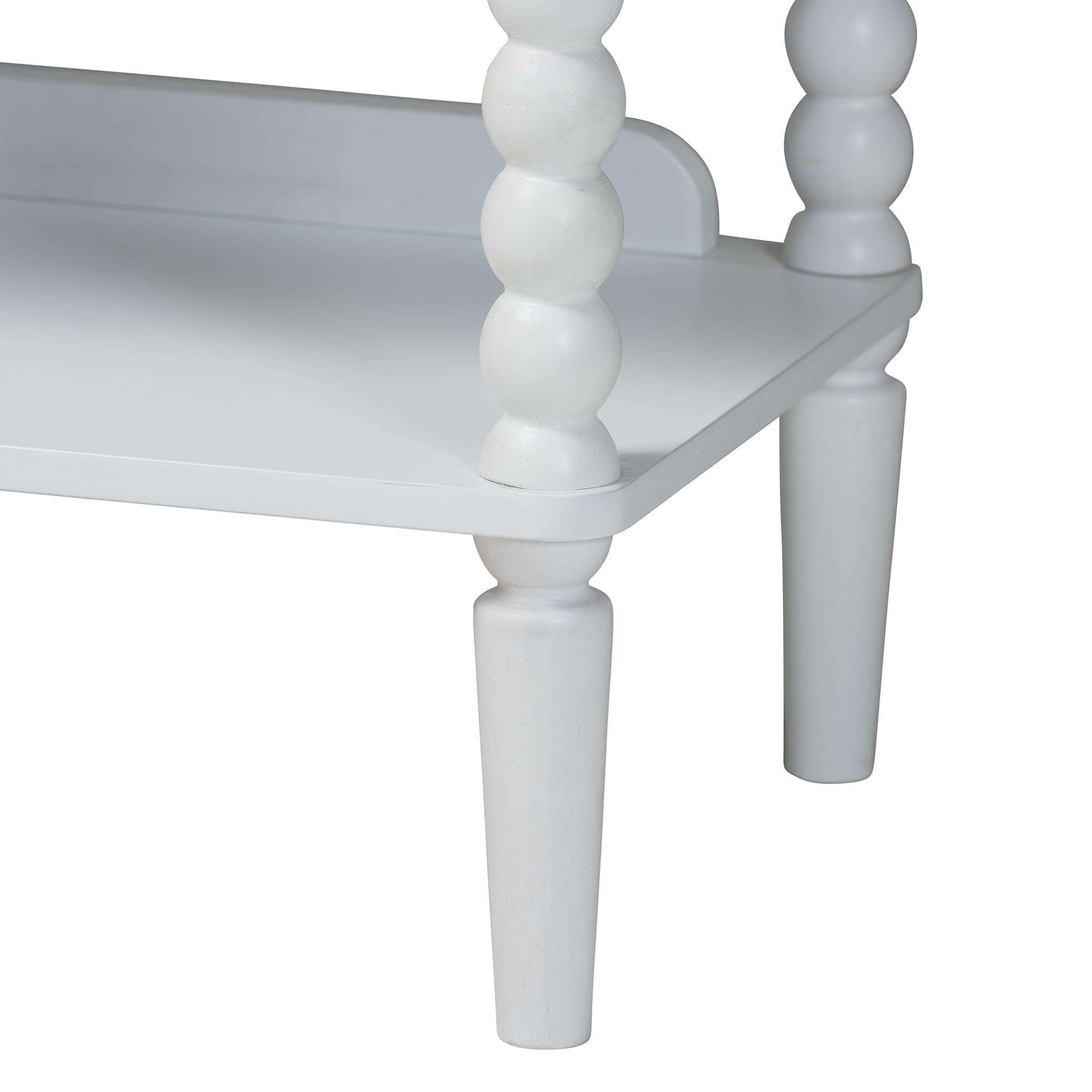 Baxton Studio Lucera Farmhouse Display shelf, 72 in., White