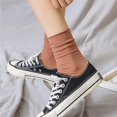 thumbnail image 3 of Women's Thin Cotton Seamless Toe Socks Leather Powder, 3 of 5