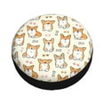 thumbnail image 3 of Gaeub Cartoon Corgi 14-17in Tire Cover, Spare Tire Cover, for Camper Caravan, Trailer, Car, Truck, SUV, Jeep - 15 inch, 3 of 9