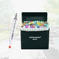 thumbnail image 2 of TOUCHNEW Custom Single Colors Sketch Markers Alcohol Based Dual Head Brush Markers Pen For Drawing Manga Art Supplies Markers 58, 2 of 6