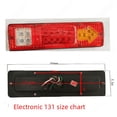 thumbnail image 3 of Luz trasera para coche de 12 V y 19 led, luz trasera electrónica para camión, luz trasera de 19 led, luz trasera de flecha de 24 V, 3 of 3