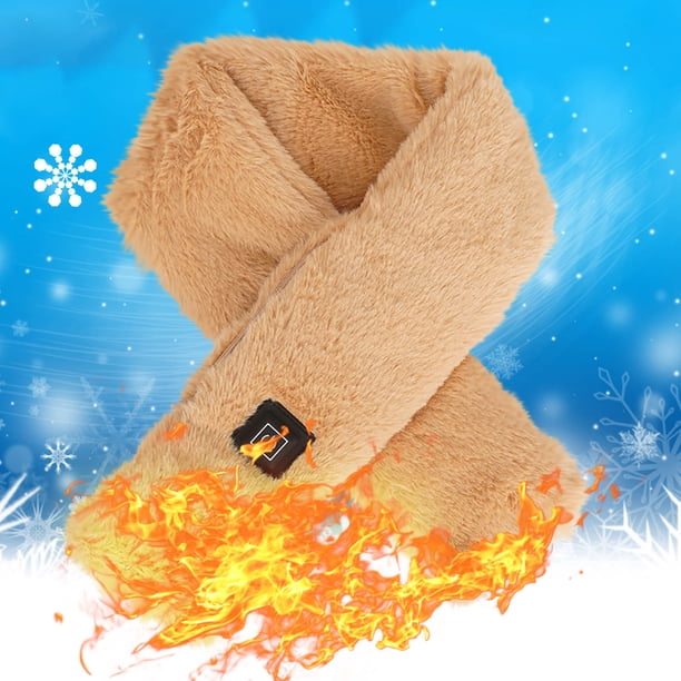 Xihbxyly Bufanda Calefactable Usb, 3 Velocidades de Calentamiento Ajustables, Alivio Del Dolor de Cuello, Calentador Portátil para Invierno, Accesorio Unisex, Ideal para Actividades Al Aire Libre, 1