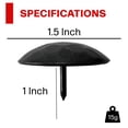 thumbnail image 5 of 50 Pack- 1.5 Inch Iron Clavos Decorative Nails Black Forged Hammered Nails Antique Forged Finish by Sidco Supply, 5 of 5