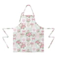 thumbnail image 2 of Pioneer Flower Floral Print Pattern Apron for Women and Men, Cotton Linen Waterproof with Pockets, Adjustable, 33x27 Inch for Kitchen, Gardening, BBQ, Salon, 2 of 6