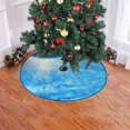 thumbnail image 2 of FMSHPON Sky Sun Clouds Xmas Christmas Tree Skirt Stand Mat for Holiday Party Decoration Indoor Outdoor 36 inches, 2 of 3