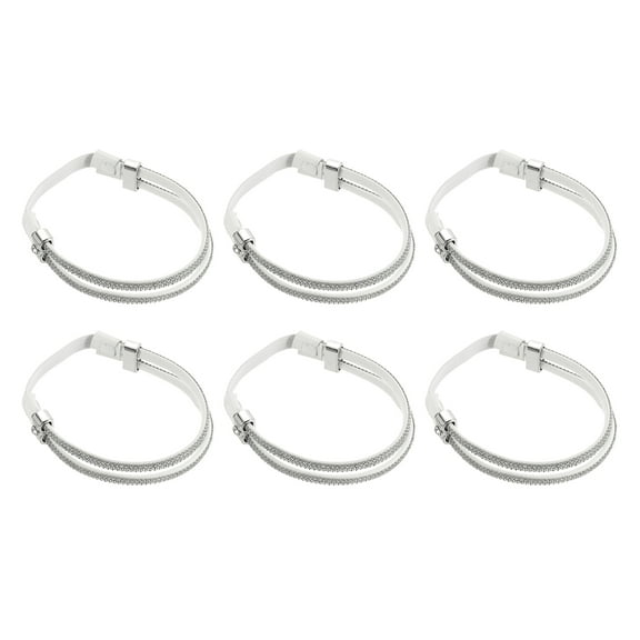 3 Pairs High Heels Shoe Straps Detachable Elastic Heel Strap for Women High Heels Sandals Slippers Loose Shoes Anti-Loose, White, Rhinestone