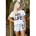 thumbnail image 4 of Just Married Newlyweds Cute Matching Women's Plus Size Graphic Tee Brisco Brands 4X, 4 of 5