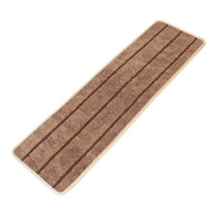 Indoor Stair Pads Polypropylene Fiber Non-slip Floor Staircase Stair Mat Pad Rug Brown 80cm x 24cm Only 1 Piece ()