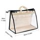 thumbnail image 3 of Bolsa de polvo portátil Beige transparente transpirable a prueba de humedad bolsa de cosméticos al aire libre protección de armario bolsa de Almacenamiento y organización del hogar beige METRO Toystoory HA9161-02B, 3 of 6