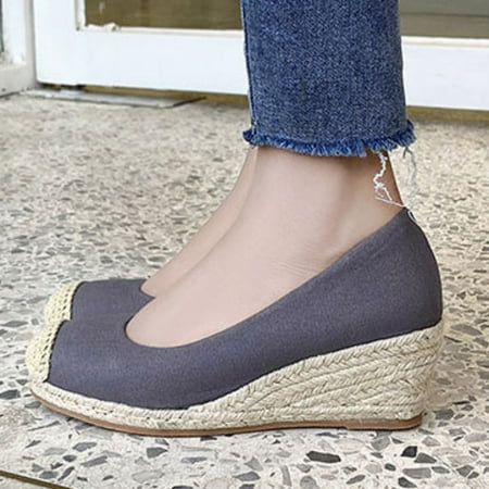 

kpoplk Wedges For Women Womens Wedge Sandals Platform Open Toe Ankle Strap Slip On Slingback Dress Heels Shoes Sandals For Women Dressy Summer