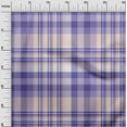 thumbnail image 3 of oneOone Cotton Poplin Medium Purple Fabric Plaid Sewing Craft Projects Fabric Prints By Yard 56 Inch Wide, 3 of 4