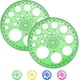 thumbnail image 1 of Plantilla circular TANGJMXG 2 piezas regla transportador de 360 grados de plástico, 1 of 4