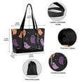 thumbnail image 2 of FORMRS Canvas Laptop Tote Bag for Women with 15.6" Computer Compartments Shoulder Handbag, Halloween Purple Ghosts, 2 of 7