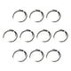 thumbnail image 4 of Cordón trenzado de nailon 10 piezas Perfecl Pulsera deslizante ajustable Argenta negra, 4 of 8