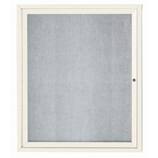 Aarco Products ODCC3630RIIV Tableau d'Affichage Extérieur Fermé Éclairé 1 Porte - Blanc