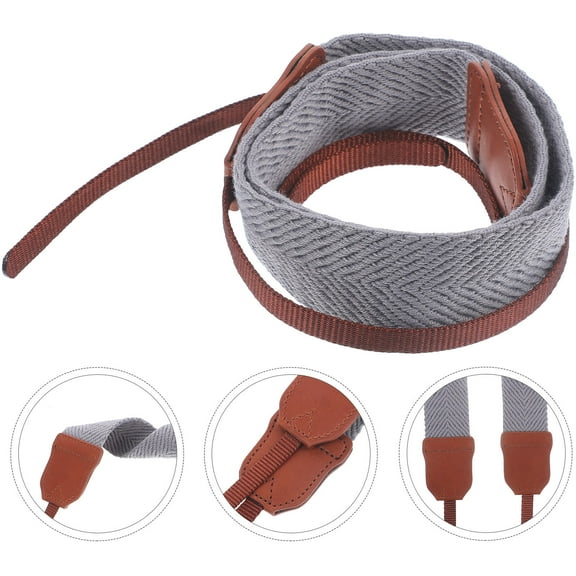 WHAMVOX Padded Camera Lanyard Comfortable Camera Strap Miss 70X3.8X0.1CM Grey