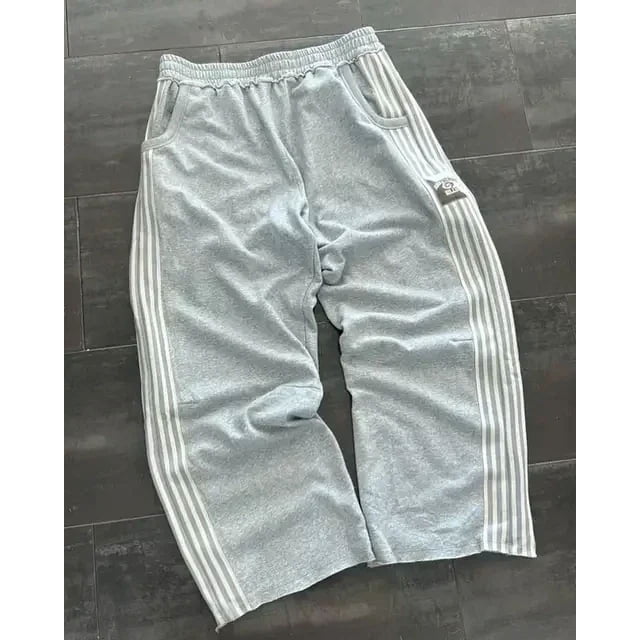 Y2k Embroidered Gray Casual Pants Camo Functional Tactical Functional Men's Women's Premium Jogging Drawstring Sweatpants
