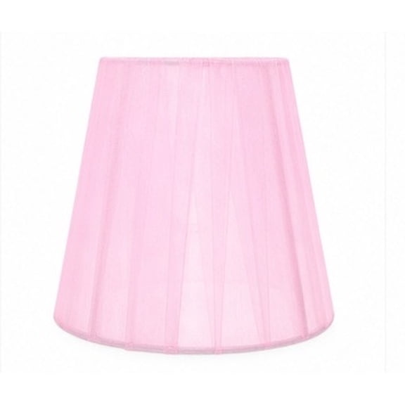 HEANUJJ Pink Gauze Lamp Shade for Table Lamp Durable Iron Frame Light Cover