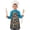Princess and Castle, variant on Princess and Castle Black Pattern Teens Aprons, Adjustable Neck Strap, Toddler & Teens Aprons for Cooking & Baking, 19x23.6 Inches