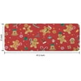 thumbnail image 7 of Red Christmas Gingerbread Man Pattern Kitchen Rug Mat,Kitchen Runner Rugs Non Skid Washable,Decorative Kitchen Floor Mats for Kitchen,Sink,Laundry,17"x47.2", 7 of 7