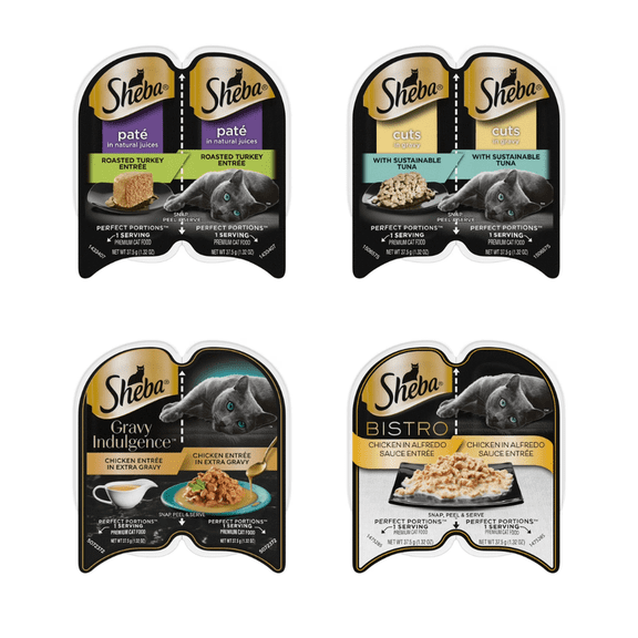 Sheba Whisker Wonders: Irresistible Flavor Discovery – 12 Variety Pack