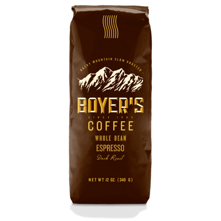 Boyer's Coffee Espresso, Dark Roast Coffee, Whole Bean,