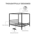 thumbnail image 6 of DHP Modern Metal Canopy Bed, King, Black, 6 of 9