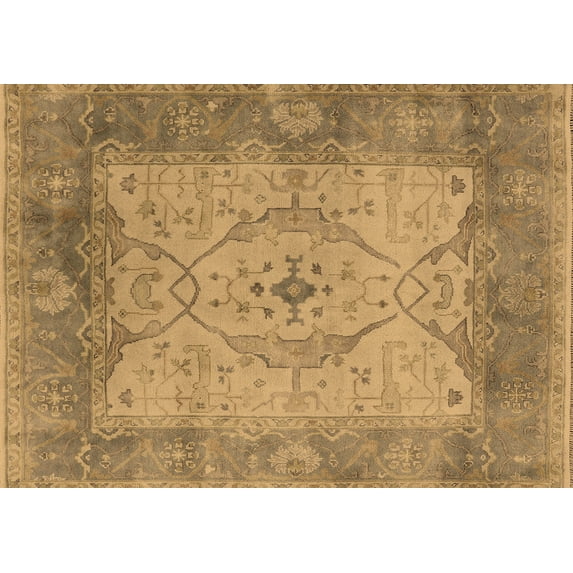 Ahgly Company Indoor Rectangle Oriental Brown Traditional Area Rugs, 2' x 4'