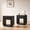 Black, variant on Mopio Brooklyn Modern Nightstand, Oak Set of 2