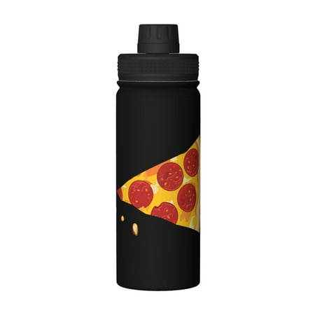 

Pizza Pie 18 Oz Water Bottles Insulated Water Bottle Stainless Steel Thermos with Flip Lid