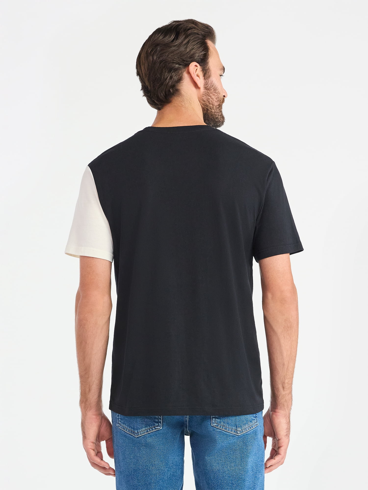 Wicked Men's and Big Men's Colorblocked Graphic Tee with Short Sleeves, Sizes S-3XL