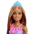 thumbnail image 4 of Barbie Dreamtopia Doll & Accessories, Brunette Hair with Removable Blue Skirt, Shoes, 4 of 7
