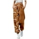 thumbnail image 1 of WILLBEST Pantalones Casuales para Mujer: Elegante Diseño de Cintura Alta con Bolsillo y Cordón para Un Ajuste Relajado, Ideales para Uso Diario y para Combinar con Estampados de Halloween. Chica, 1 of 4