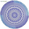 thumbnail image 2 of BadPiggies Round Mandala Blanket Boho Beach Tapestry Bohemian Decoration Hippie Beach Blanket, Circle Tablecloth or Picnic Blanket Indian Meditation Rug Mat for Yoga (Blue), 2 of 9