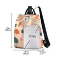 thumbnail image 3 of FORMRS Women's Travel Backpack Purse Anti-Theft Hidden Pockets Casual Shoulder Bag, Pink Fall Coffee, 3 of 7