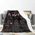 thumbnail image 2 of Yibo 40th Birthday Gifts for Women Blanket 80x60 es 40th Birthday Gift Ideas 40 Year Old Birthday Gifts for Women 40th for Women Sister Wife Mom Grandma Soft Warm Pink Blanket, 2 of 7