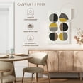 thumbnail image 5 of Elephant Stock Mid Century Abstract Circles Ii Wall Art - Vertical Multi Panel Canvas - Living Room Wall Decor - Abstract Multi Panel - Black And Gray Decor By Urban Epiphany - 36" x 57", 5 of 8
