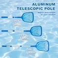 thumbnail image 3 of Inadays Pool Skimmer Net with Telescopic Pole, 48 inch Adjustable Leaf Skimmer for Swimming Pool, Spa, Pond, Great Pool Accessories, 3 of 7