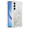 thumbnail image 2 of Funda para Samsung Galaxy A55 5G con Brillo Líquido Flotante, Purpurina, Parachoques y Anillo Giratorio Soporte, 2 of 5