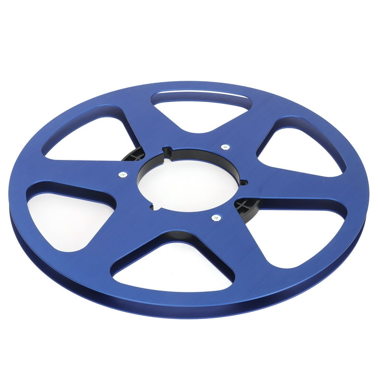 1/4 10 Inch Empty Tape Reel Aluminum Alloy Reel Tape Recorder Accessory  Empty Disc Opening Machine Parts for Nab Blue 
